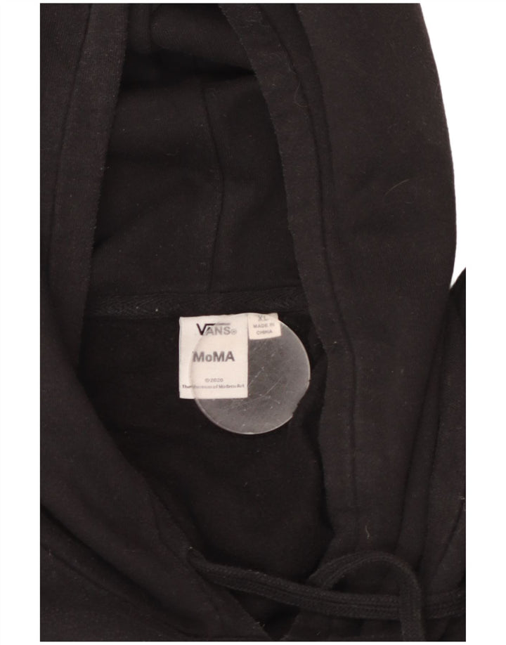 VANS Hombre Graphic Sudadera con capucha Jumper XL Negro Algodón