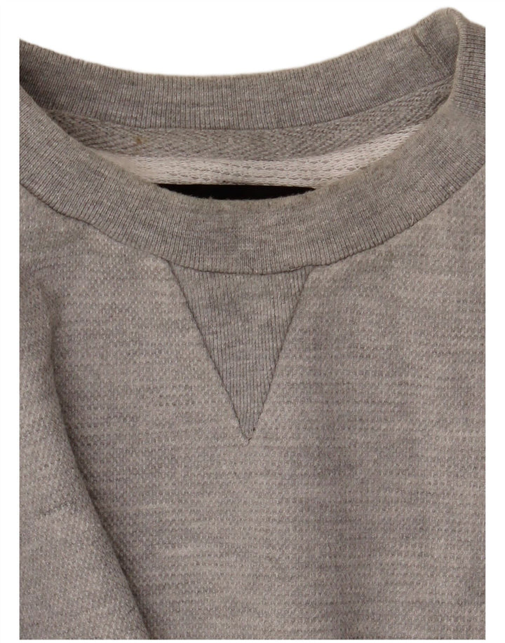 Zara Hombre Sudadera Jumper Large Gris Algodón