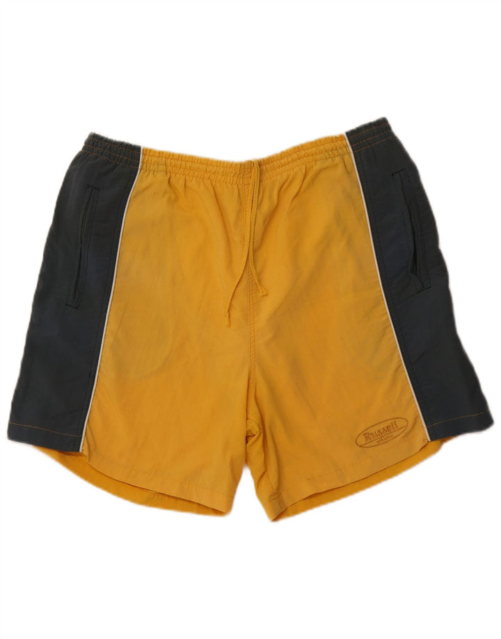 RUSSELL ATHLETIC Bañador Hombre XL Amarillo Colorblock Nylon