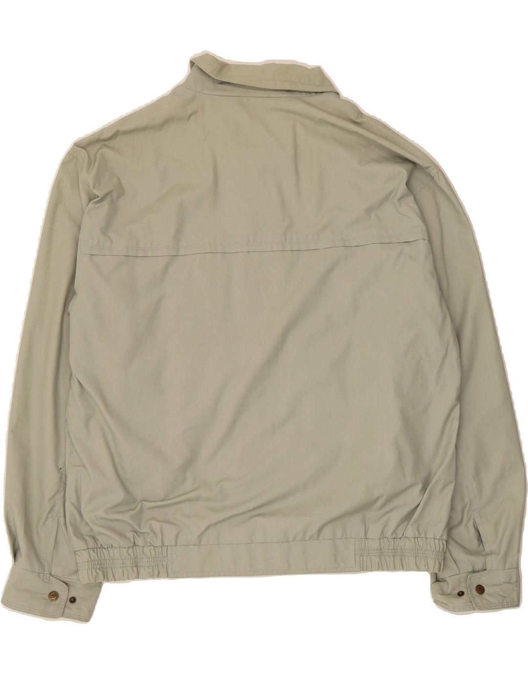 VINTAGE Mens Bomber Jacket UK 40 Large Grey Cotton Vintage Vintage and Second-Hand Vintage from Messina Hembry 