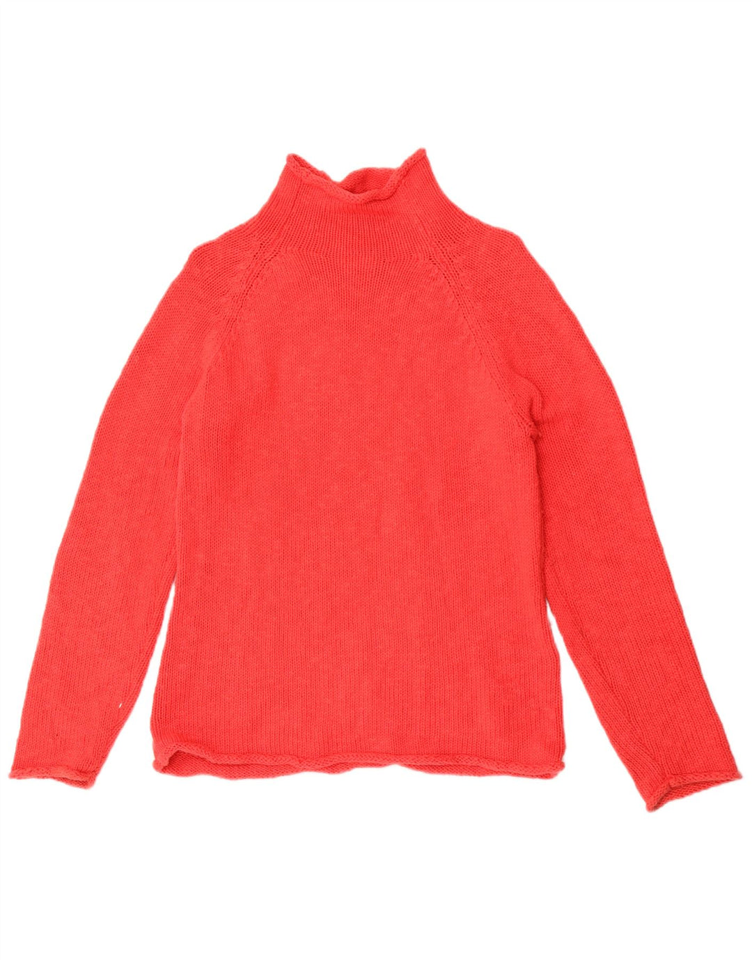 L.L.Bean Suéter tipo jersey con cuello alto para mujer UK 40 Algodón rojo mediano