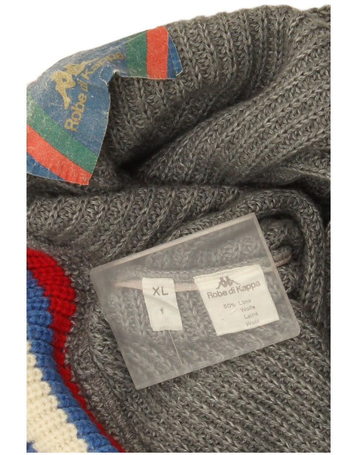 Kappa Cárdigan Hombre XL Lana Gris