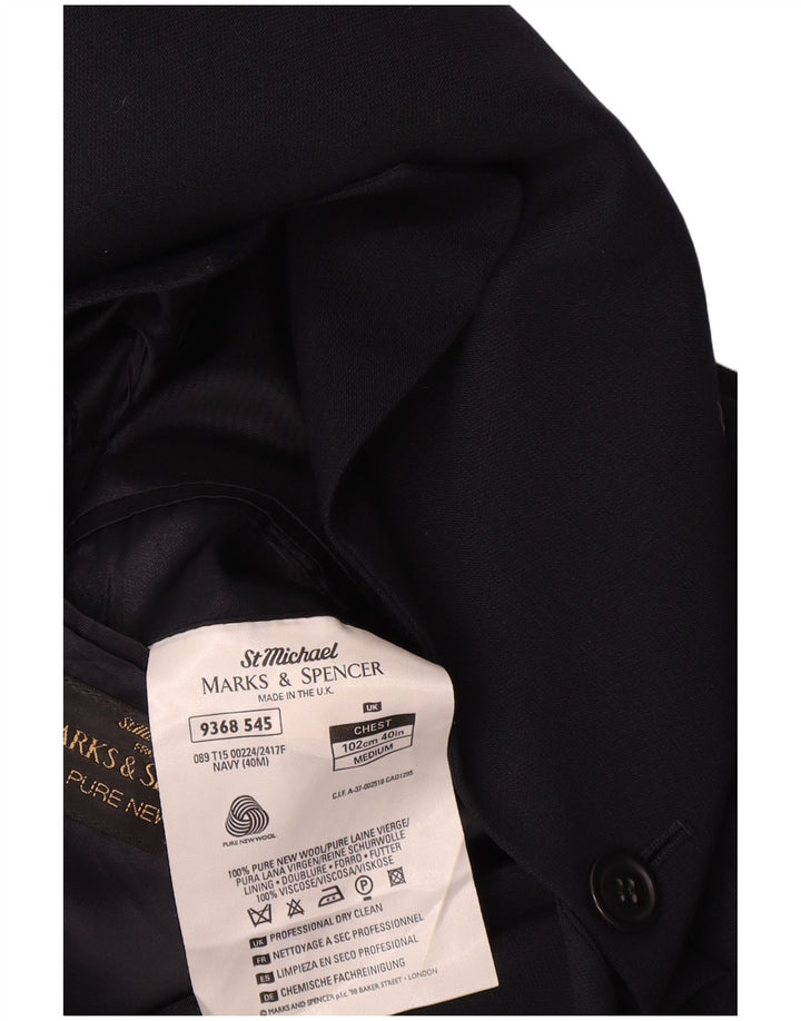 Marks & Spencer Chaqueta St. Michael Blazer para hombre UK 40 Medium Azul marino