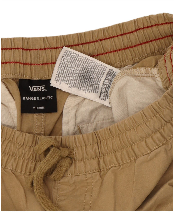 VANS Pantalones cortos casuales para hombre mediano W30 algodón beige