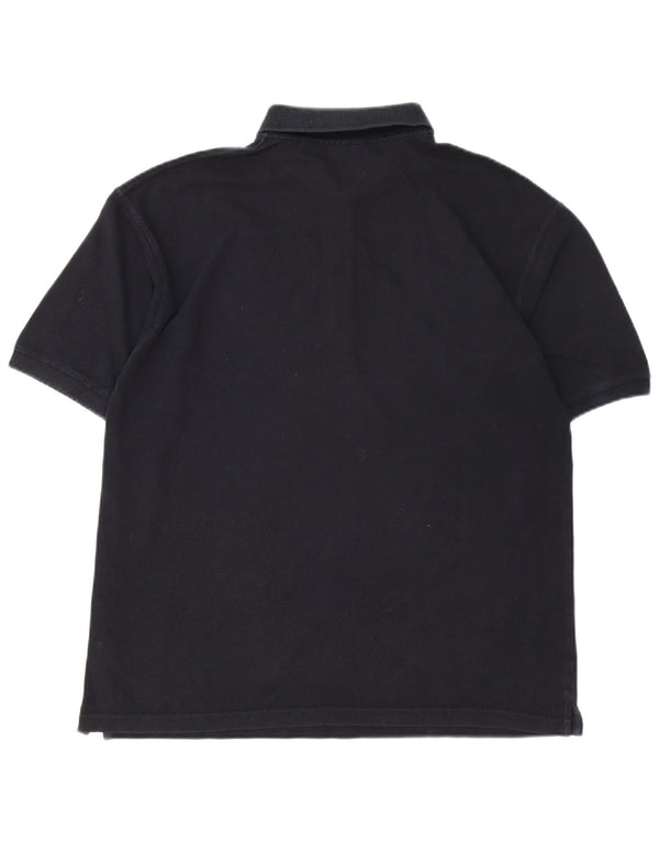 Fila Polo Hombre Grande Algodón Negro