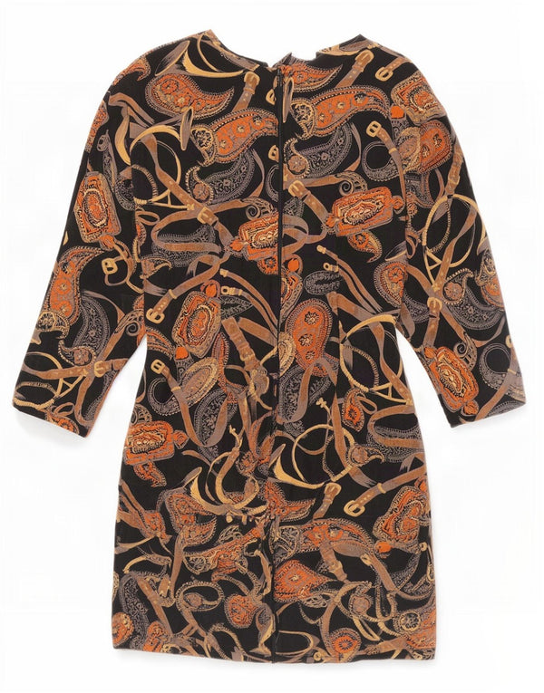 Perceptions Vestido tubo de manga 3/4 para mujer UK 8 Small Black Paisley
