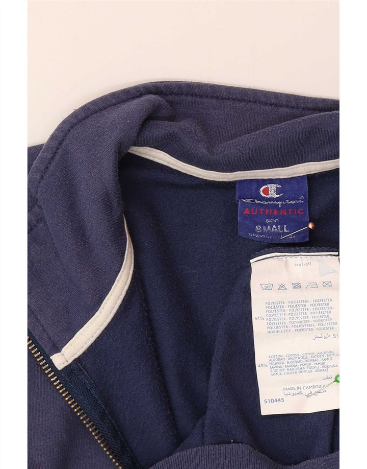 Champion Mens Chándal Top Chaqueta Pequeña Azul Marino Poliéster