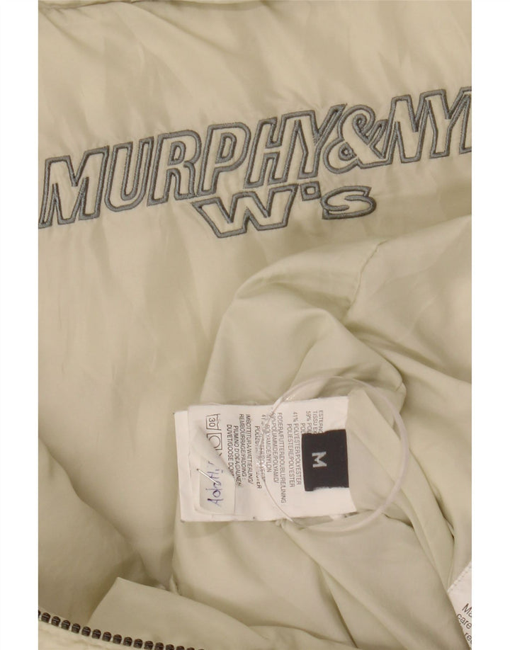 MURPHY & NYE Chaleco acolchado para mujer UK 44 Mediano Blanquecino Poliamida