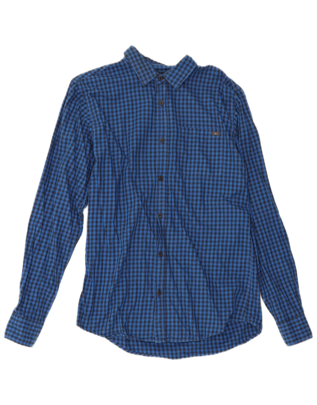 Camisa Jack & Jones Hombre Small Blue Gingham Algodón