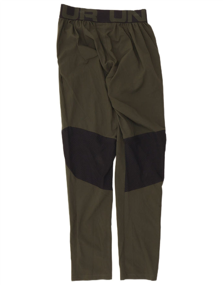 UNDER ARMOUR Hombre Pantalones de chándal con gráfico Small Khaki Colorblock