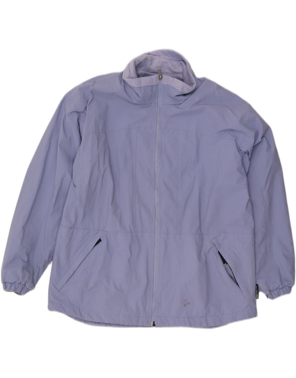 Columbia Chaqueta Cortavientos Extragrande para Mujer UK 40 XL Nylon Púrpura