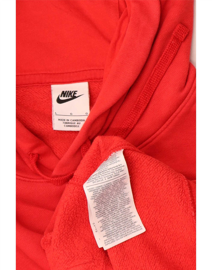 Nike - Sudadera con capucha para hombre, talla grande, color rojo, algodón