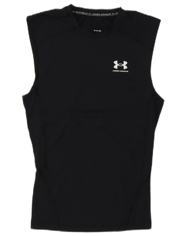 Under Armour Camiseta sin mangas Heat Gear para hombre Reino Unido 12 Mediano Negro Poliéster