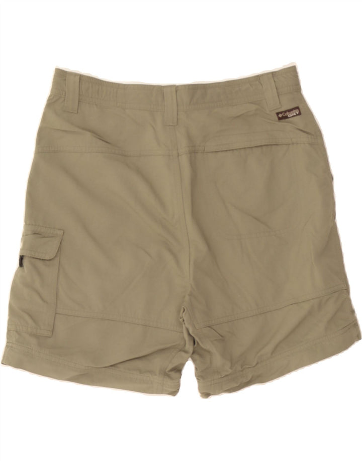 COLUMBIA Womens Cargo Shorts Medium W30 Beige Nylon Vintage Columbia and Second-Hand Columbia from Messina Hembry 