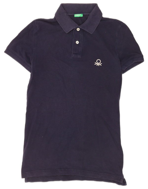 Benetton Polo Hombre Azul Marino Medio Algodón