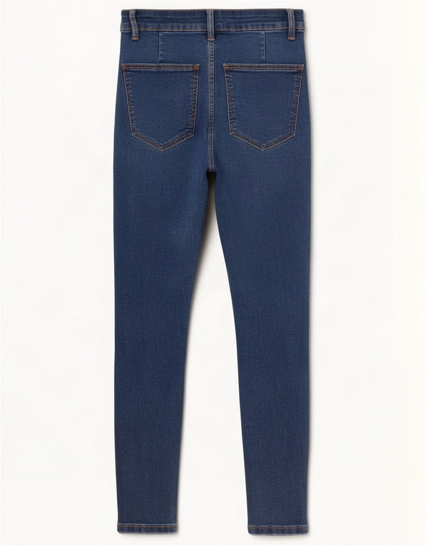 Zara Vaqueros pitillo para mujer EU 38 Small W28 L27 Algodón azul