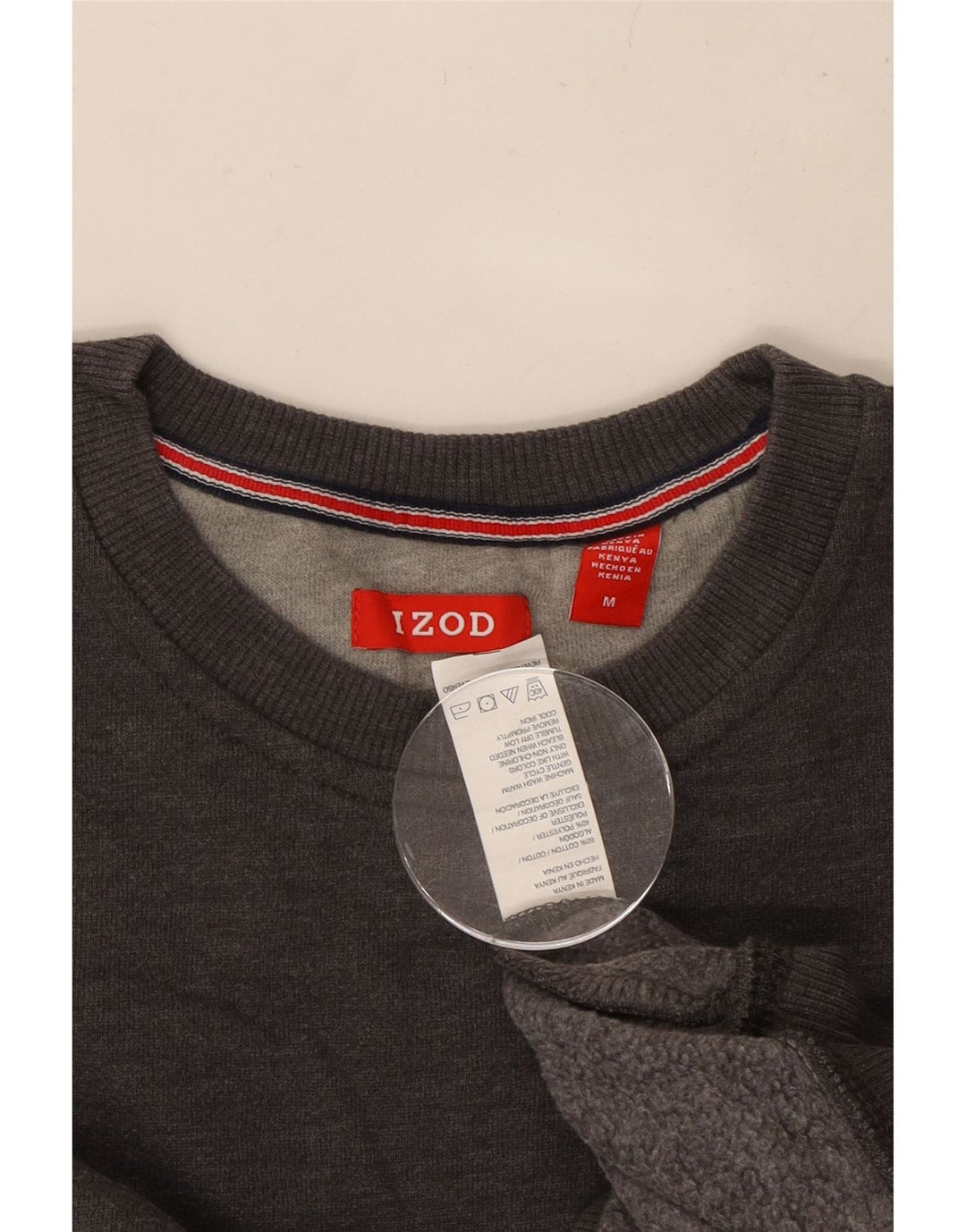 IZOD Hombre Sudadera Jumper Algodón Gris Medio
