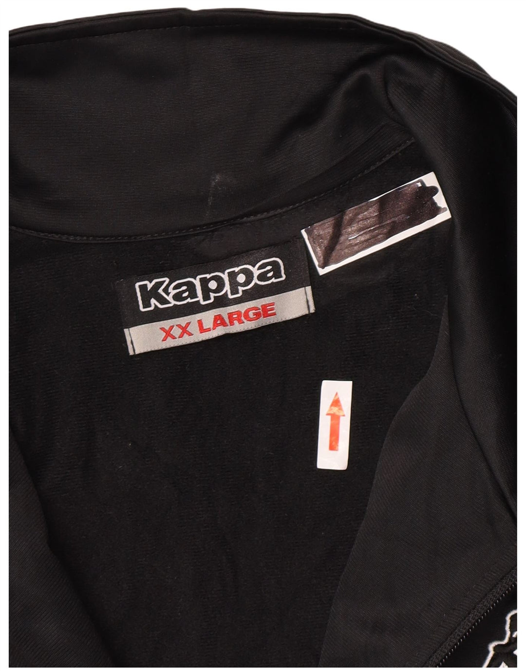 Kappa Mens Graphic Chándal Top Chaqueta 2XL Negro Poliéster