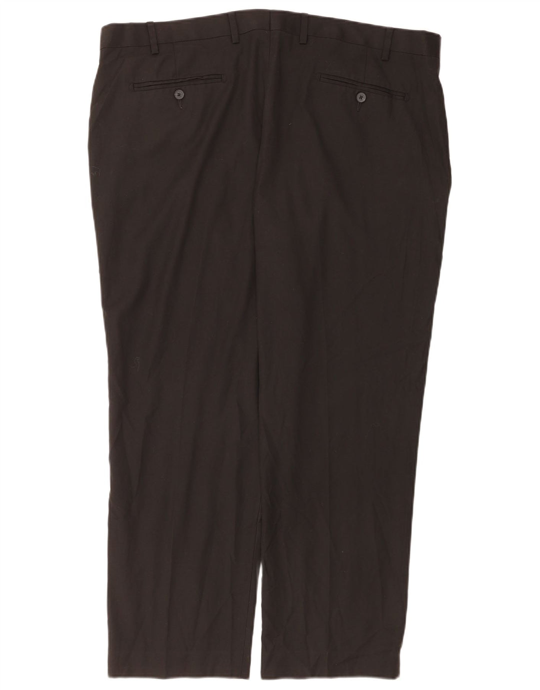 Marks & Spencer Pantalones de traje rectos de corte regular para hombre W42 L29 Negro