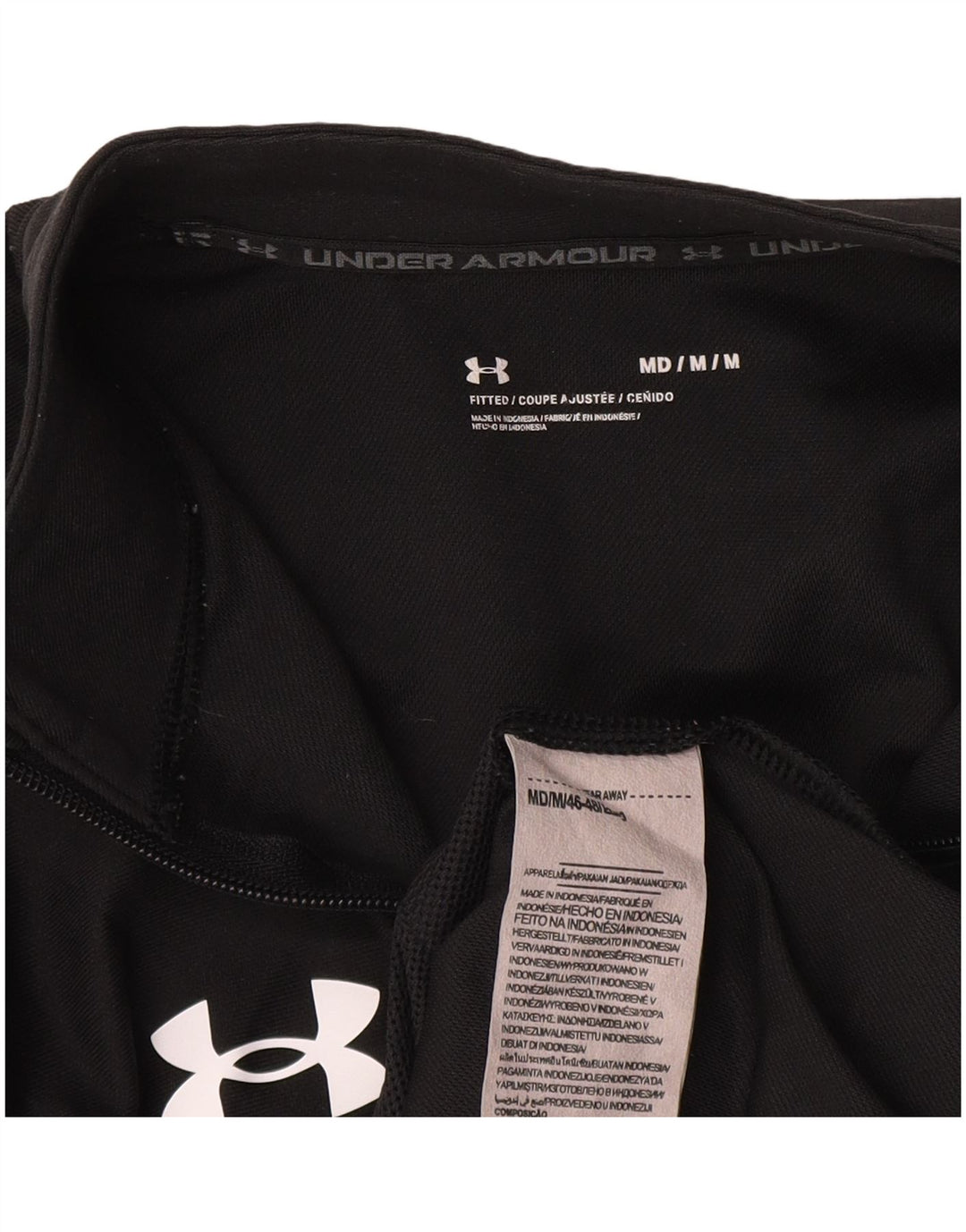 Under Armour Hombre Chándal Top Chaqueta Mediana Negro Poliéster