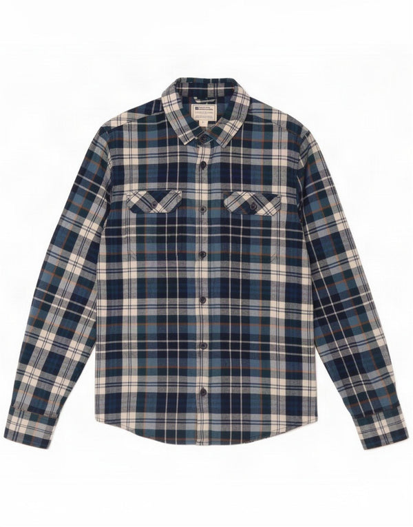 Camisa de franela para hombre de Mountain Warehouse Cuadros azul marino mediano