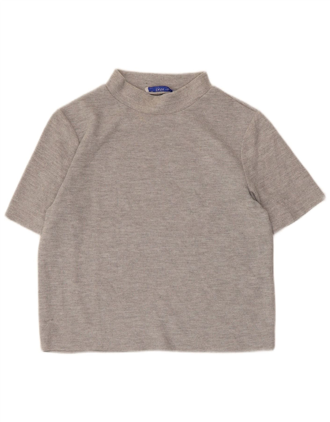 Zara Mujer Crop Top UK 42 Gris Medio