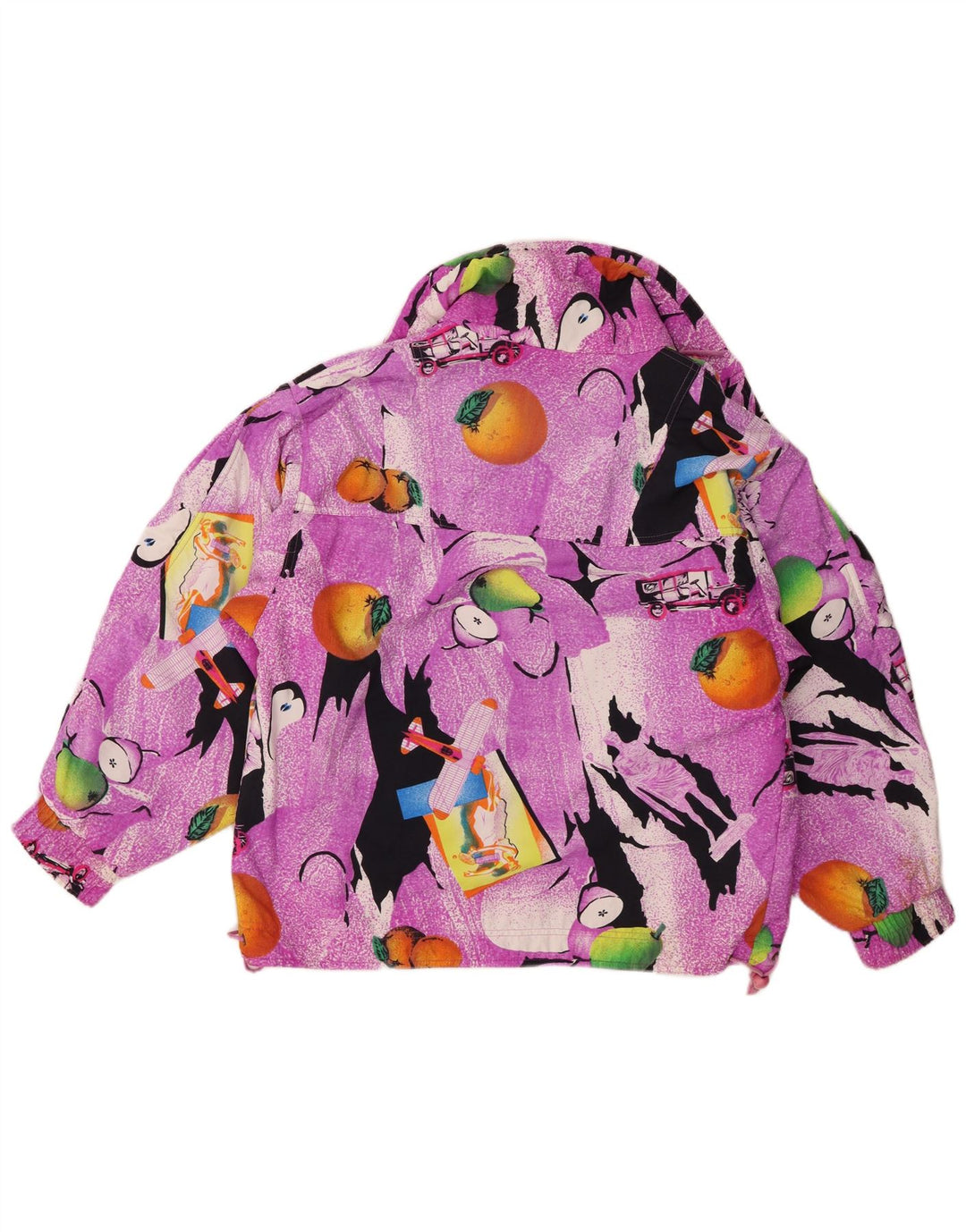 Chamonix Chaqueta Anorak extragrande con estampado abstracto para mujer, talla S, color morado