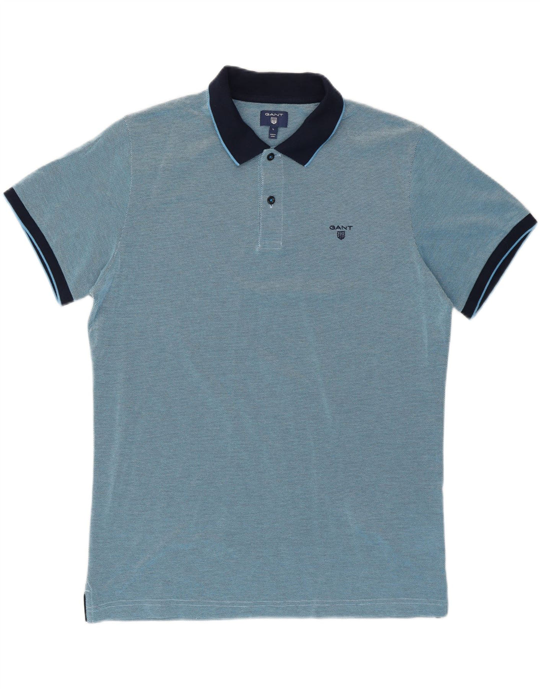 Gant Polo De Algodón Color Block Azul Grande | Hombre