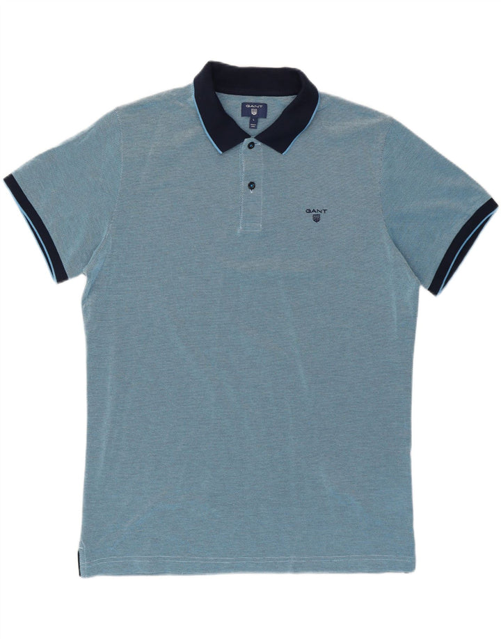 Gant Polo De Algodón Color Block Azul Grande | Hombre
