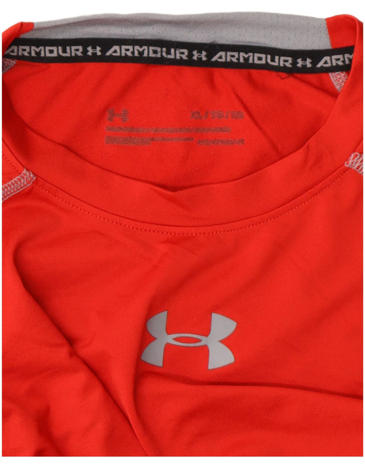 UNDER ARMOUR Camiseta gráfica Heat Gear para hombre Top XL Rojo