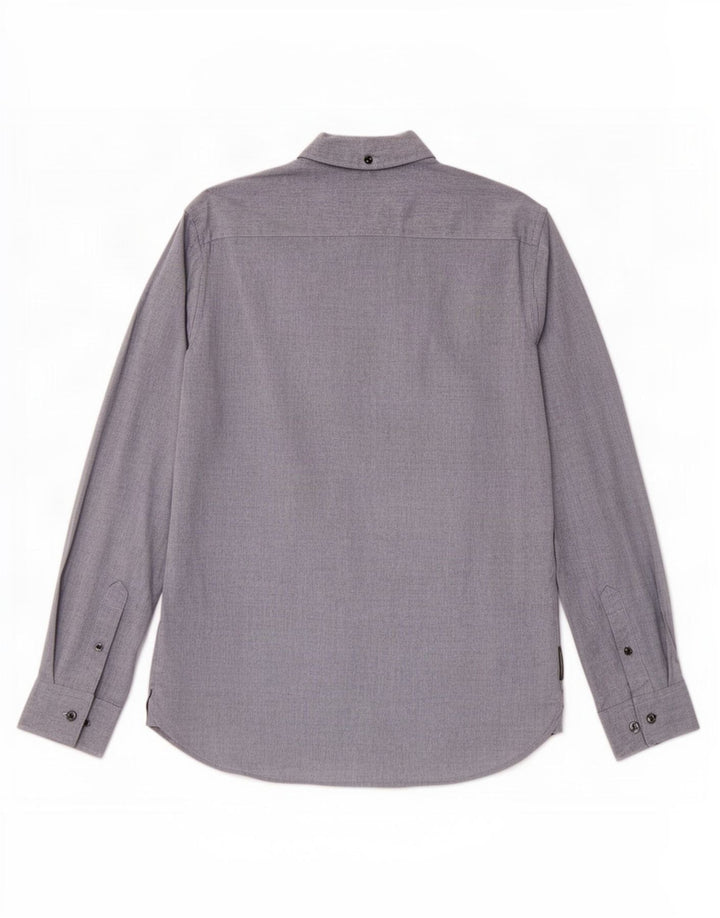Camisa para hombre French Connection Small de algodón azul