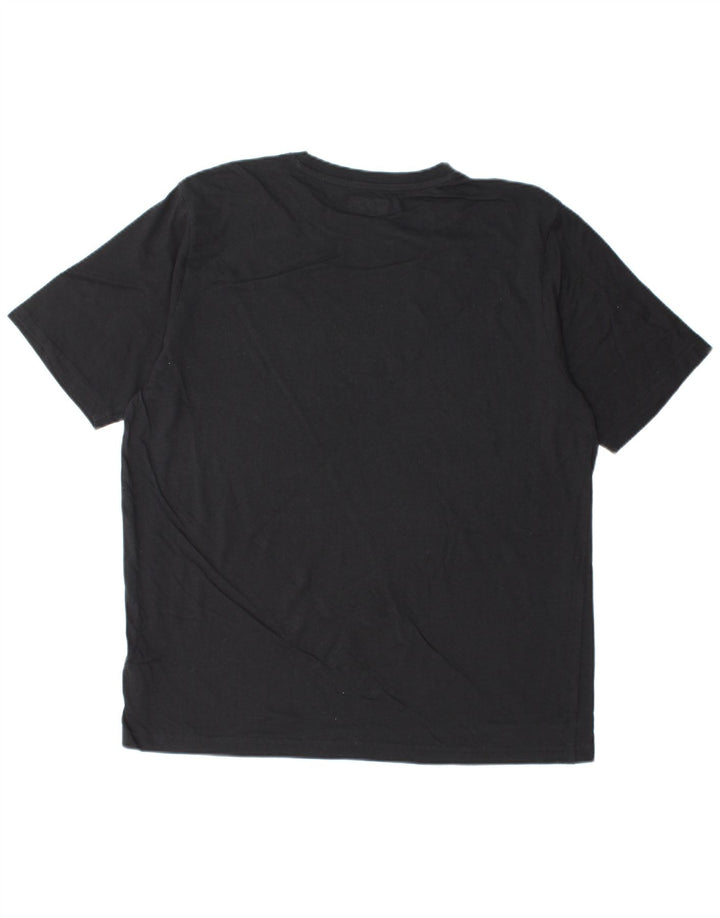 KAPPA Camiseta gráfica para hombre Top XL Algodón negro