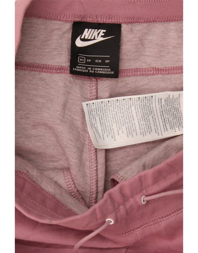 NIKE Womens Cargo Tracksuit Trousers Joggers UK 6 XS Pink Cotton Vintage Nike and Second-Hand Nike from Messina Hembry 