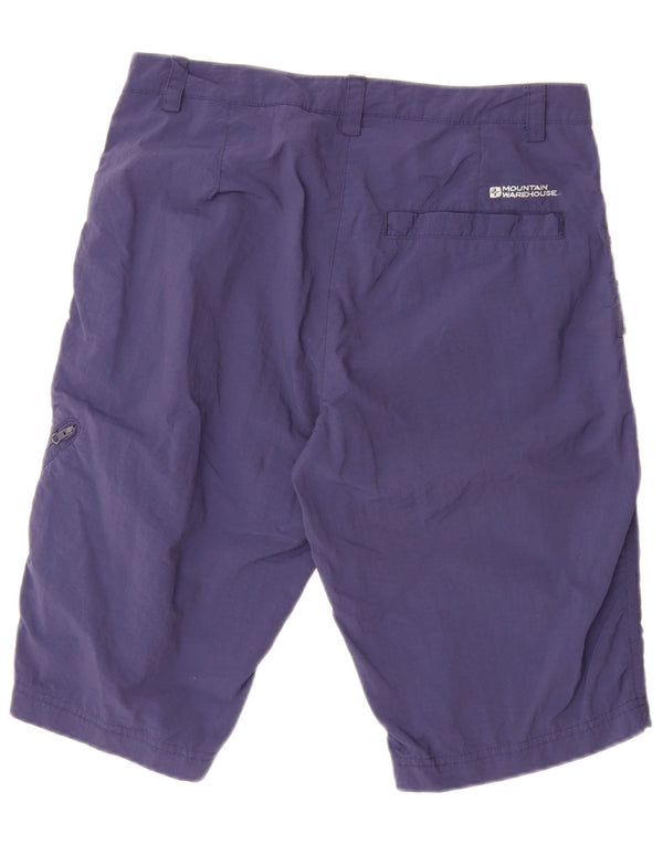 Pantalones cortos tipo cargo para mujer de Mountain Warehouse UK 12 Medium W32 Nylon azul marino