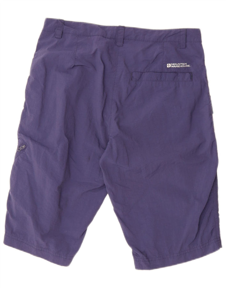 Pantalones cortos tipo cargo para mujer de Mountain Warehouse UK 12 Medium W32 Nylon azul marino