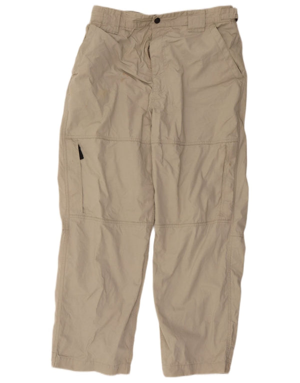Marks & Spencer Pantalón cargo cónico azul Harbor para hombre W36 L29 Beige