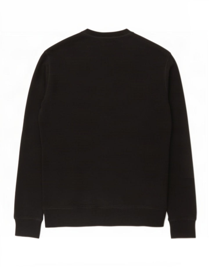 Marks & Spencer Hombre Regular Fit Sudadera Jersey Mediano Algodón Negro