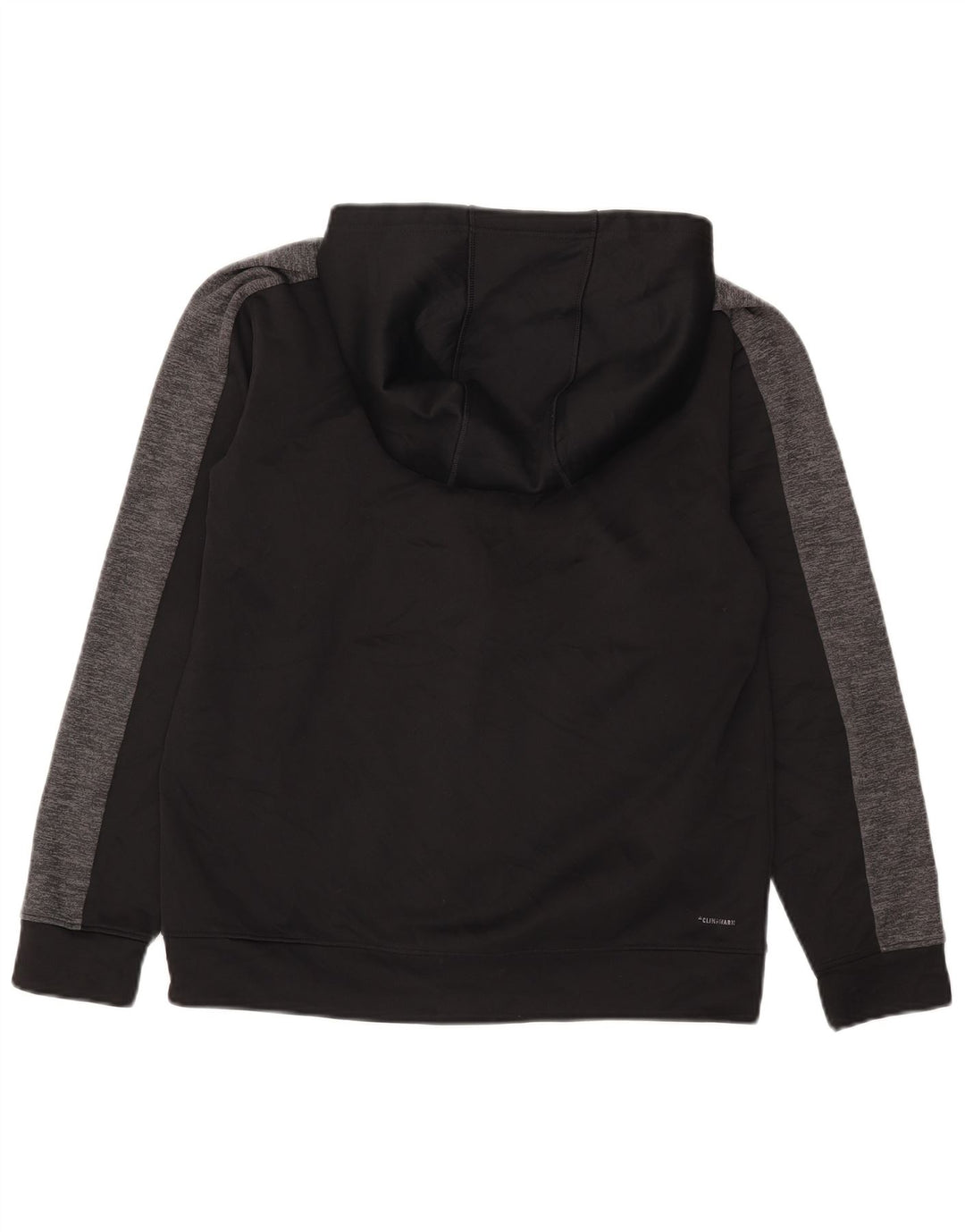 Adidas Hombre Climalite Zip Sudadera Con Capucha Suéter Mediano Negro Colorblock