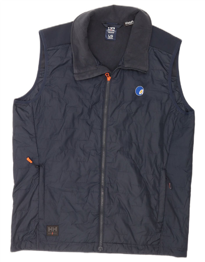 Helly Hansen Chaleco acolchado para hombre Reino Unido 40 Grande Poliéster azul marino