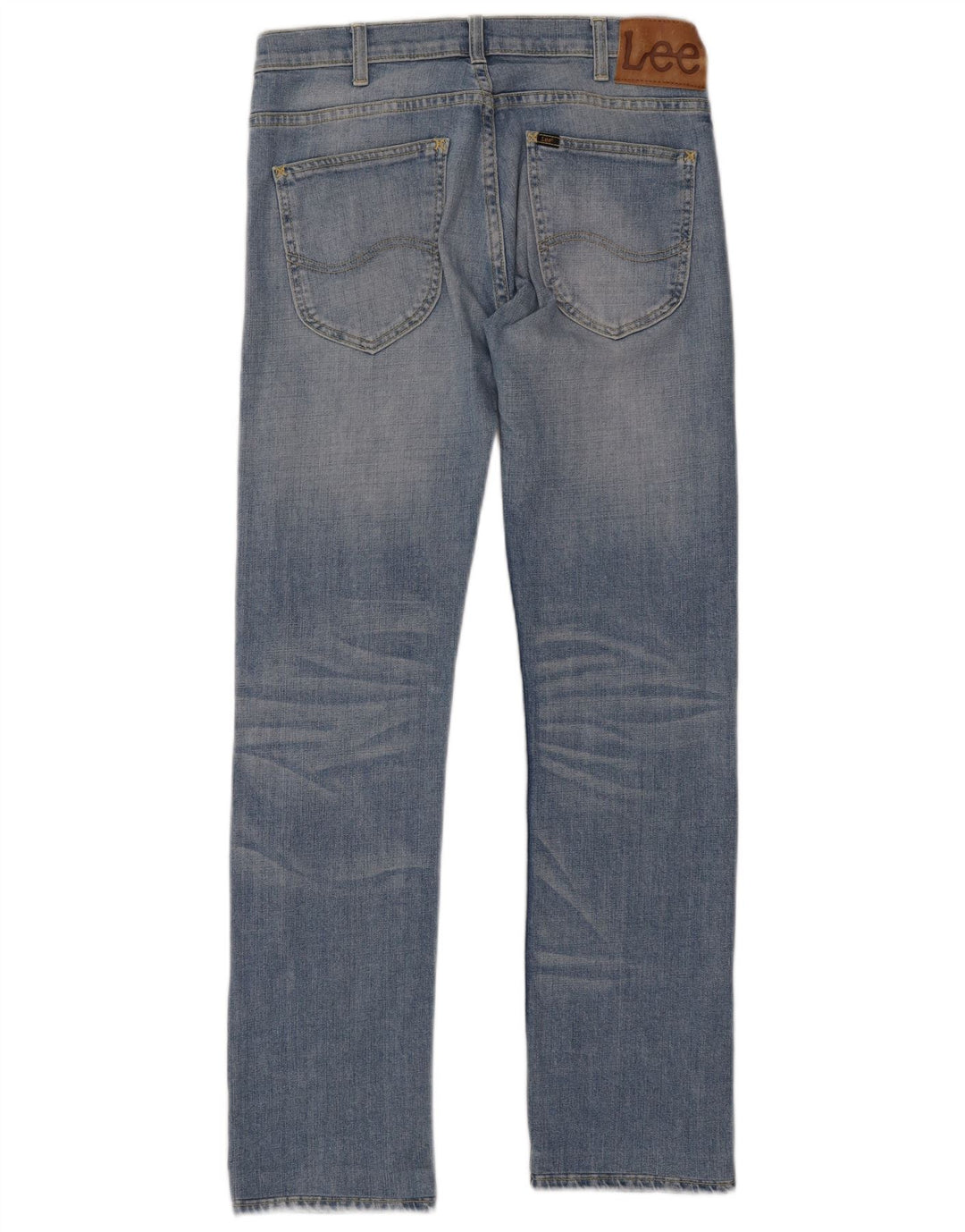 Vaqueros Lee Powell Slim Para Mujer W31 L34 Algodón Azul