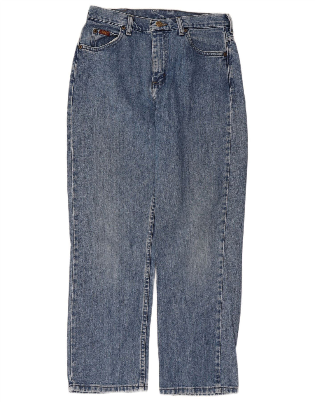 Lee Jeans rectos pequeños para mujer US 6 mediano W28 L28 algodón azul