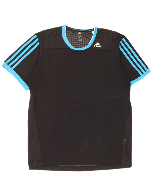 Adidas Mens Climacool Camiseta Top Mediano Negro