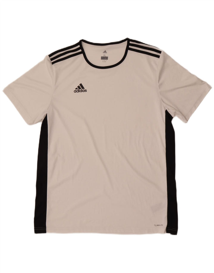 ADIDAS Hombre Climalite Camiseta Top XL Blanco Poliéster