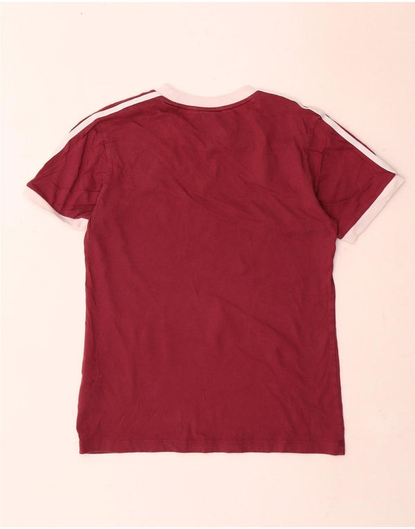 Adidas Camiseta para mujer Top UK 10 Small Red Cotton