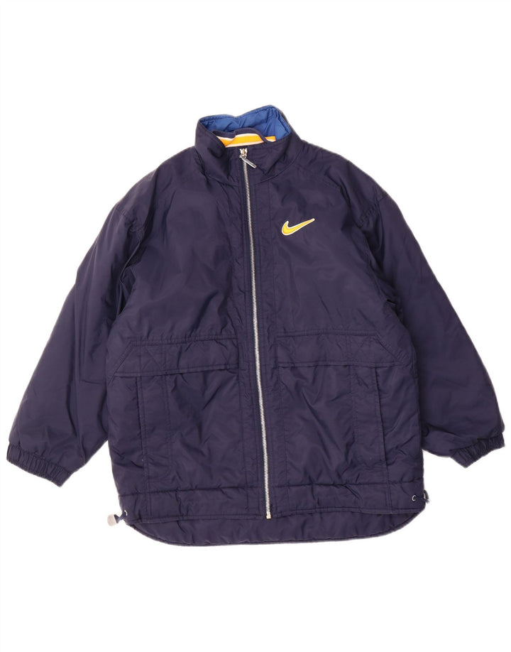 Nike Chaqueta acolchada con gráfico para niños 10-11 años Mediana Azul marino Nylon