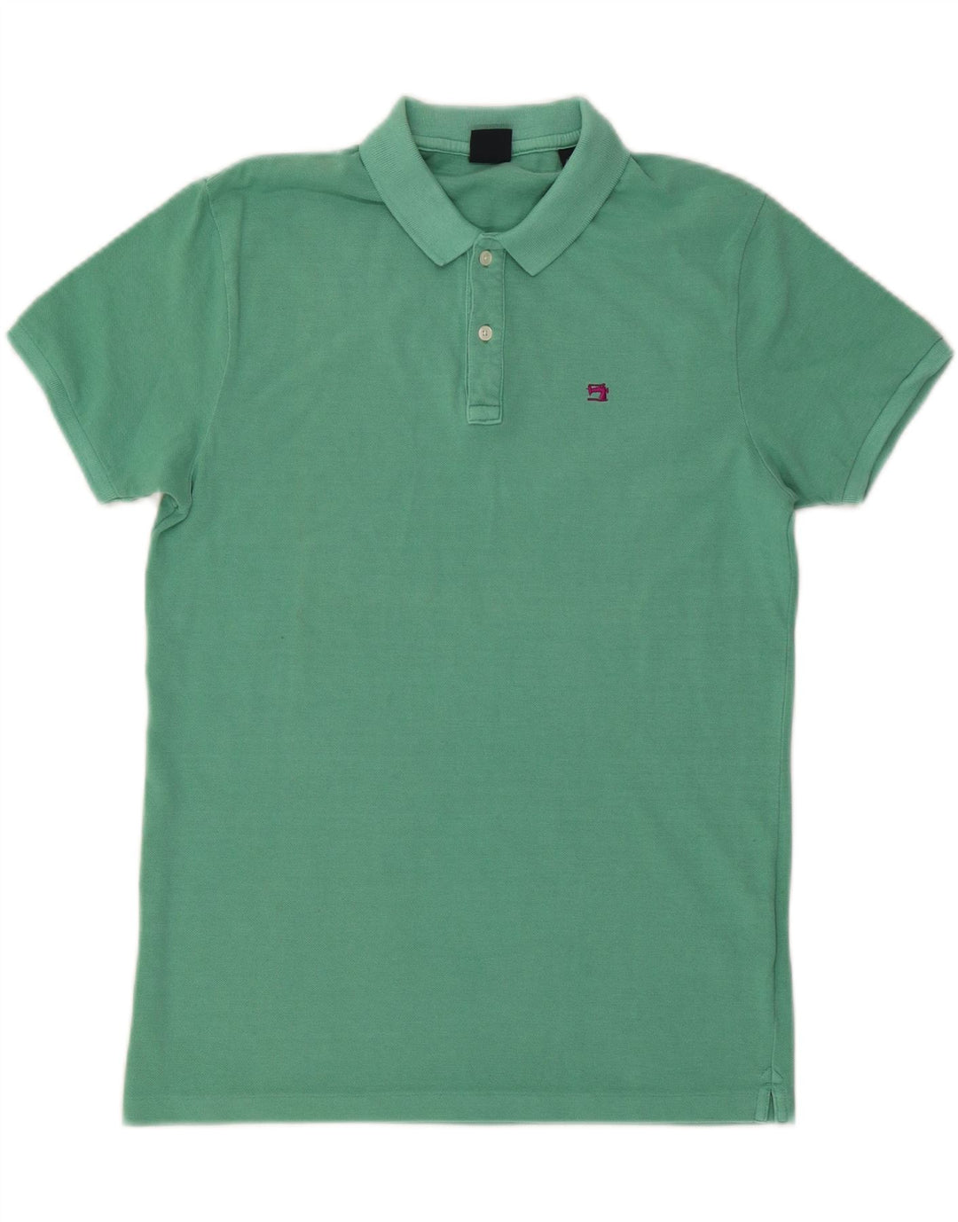 SCOTCH & SODA Polo Amsterdam Couture Hombre Algodón Verde Medio