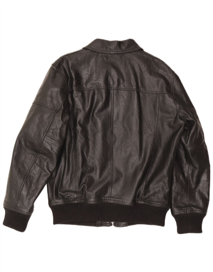 Conbipel Chaqueta de cuero para hombre IT 54 XL Negro