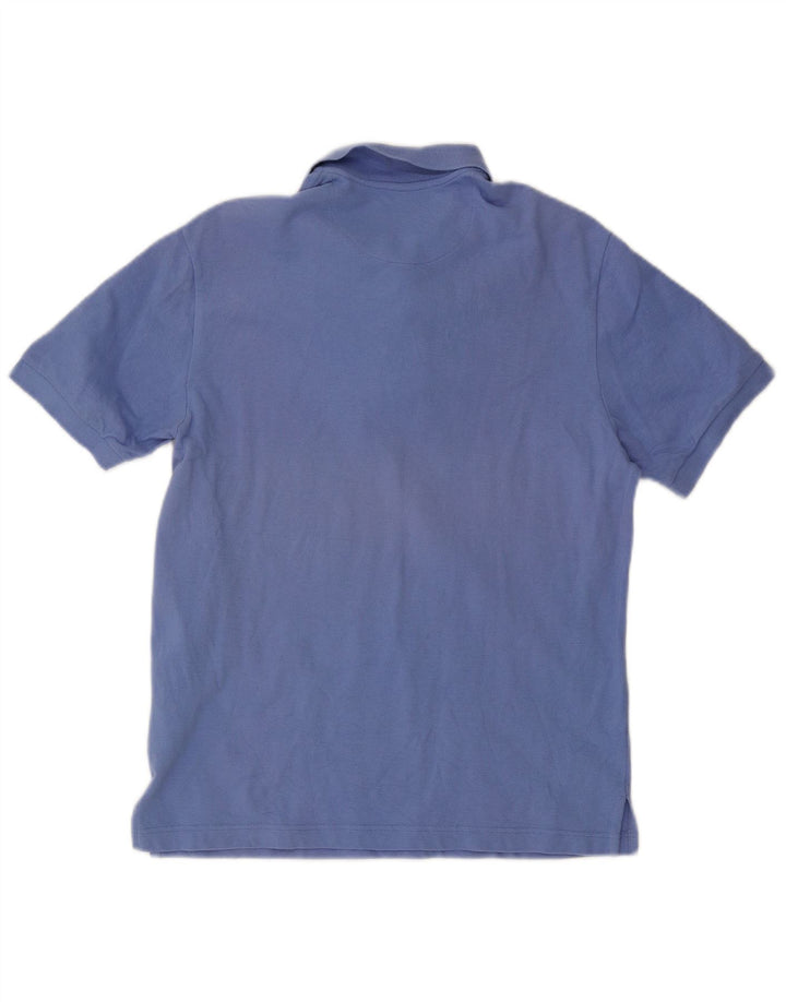 Murphy & Nye Polo para hombre grande de algodón azul