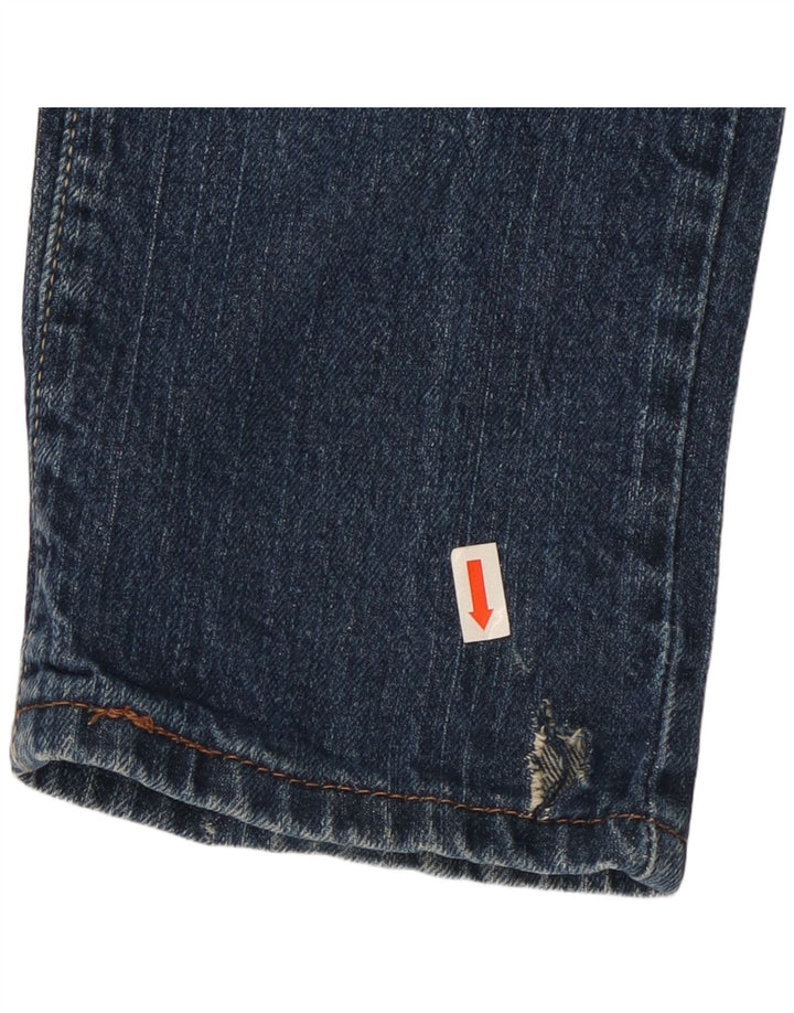 Levi's 504 Jeans ajustados inclinados para mujer US 5 Medium W30 L32 Algodón azul