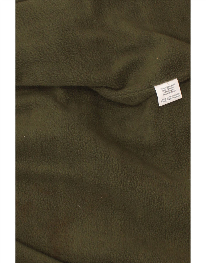 Abrigo Vintage Para Niños 4-5 Años Lana A Cuadros Caqui